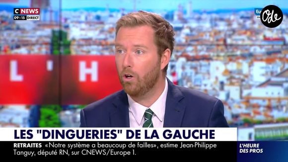 Thomas Bonnet, chroniqueur sur l'antenne de "CNews", a annoncé qu'il allait devenir papa. Capture d'écran CNews