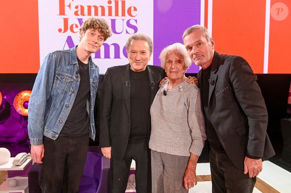 Pour ce numéro diffusé juste avant la Fête des mères, le rire sera à l'honneur avec Laurent Baffie, Jeanfi Janssens et les Bodin's.

Exclusif - Laurent Baffie avec sa mère Ginette Baffie et son fils Benjamin Baffie en backstage de l'enregistrement de l'émission "Famille je vous aime" présentée par Michel Drucker et qui sera diffusée le vendredi 29 mai sur France 3, à Paris, France, le 4 décembre 2025. © Gaffiot-Perusseau/Bestimage