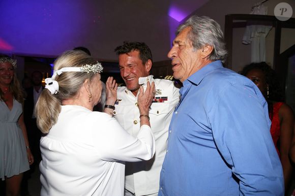 Exclusif - Prix Spécial - No web - No blog - Catherine Allégret et son fils Benjamin Castaldi, Jean-Pierre Castaldi - Soirée de mariage de Benjamin Castaldi et Aurore Aleman au Mas de La Rose à Eygalières, le 27 août 2016. © Jacovides-Moreau/Bestimage