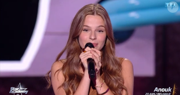 Anouk lors du lancement de la 13e saison de la "Star Academy" sur TF1.
