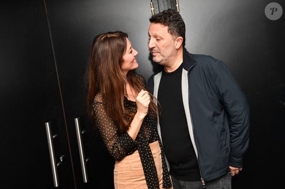 Mareva Galanter (Miss France 1999) et Arthur (Jacques Essebag) au concert de M.Galanter au théâtre Music-Hall Show l'Alhambra à Paris, France, le 23 novembre 2023. © Veeren/Bestimage