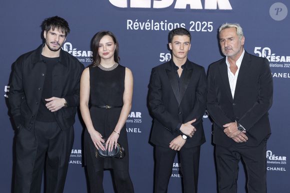 François Civil, Mallory Wanecque, Malik Frikah et Gilles Lellouche - Photocall de la soirée "Cesar Révélations 2025" au Trianon à Paris le 20 janvier 2025.

© Olivier Borde / Bestimage