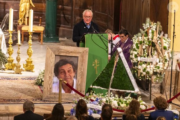 Exclusif - Obsèques de Patrice de Colmont, propriétaire du Club 55, en l'Eglise de Saint-Tropez, le 20 octobre 2025. 
© Florian Escoffier / Nice Matin / Bestimage