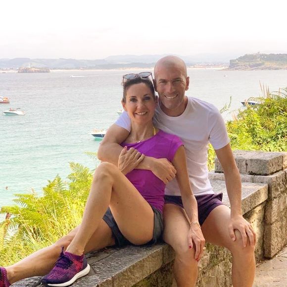 Zinédine Zidane et sa femme Véronique le 4 août 2019.
