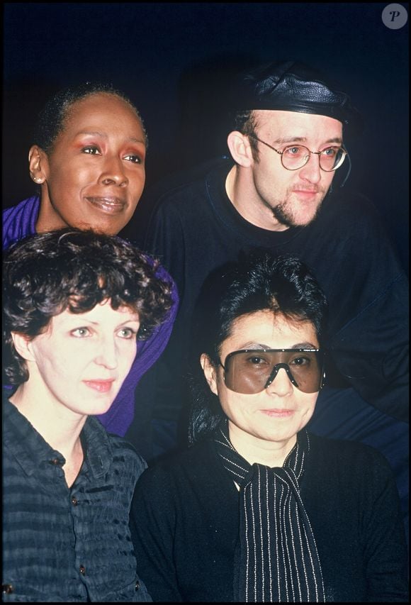 Yoko Ono et Keith Haring à New York en 1987