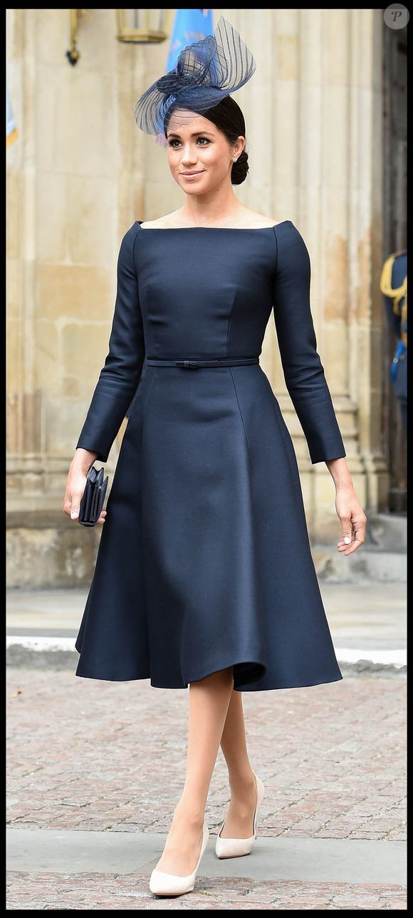 Meghan, duchesse de Sussex, assiste à un service à l'abbaye de Westminster pour marquer le centenaire de la Royal Air Force, à Londres, au Royaume-Uni, le 10 juillet 2018. Photo by Pete Maclaine / i-Images/ABACAPRESS.COM