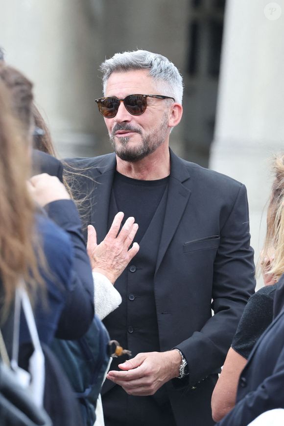 Olivier Minne - Obsèques de P.Laffont dans la salle de la Coupole du cimetière du Père-Lachaise à Paris, le 23 août 2024. L'animateur de télévision est décédé le 7 août 2024 à l'âge de 84 ans.
© Dominique Jacovides / Bestimage