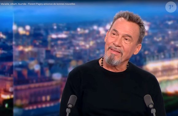 Florent Pagny, qui va beaucoup mieux, était l'invité de Gilles Bouleau aux 20 heures de TF1 le jeudi 16 novembre.
© Captute TV TF1 via Bestimage