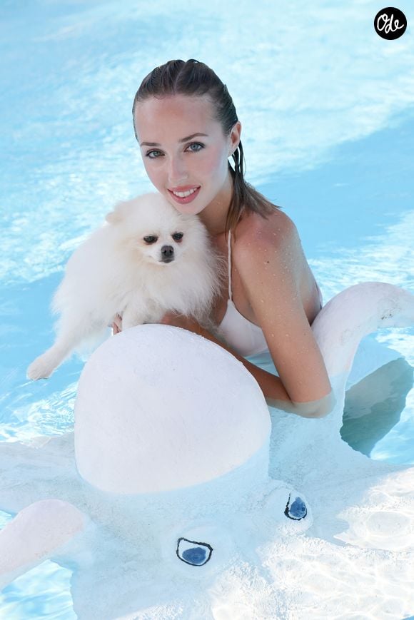 Exclusif  - la princesse Maria Chiara de Bourbon des Deux-Siciles lors d'un rendez-vous photo au Chateau de Saint-Tropez le 28 août 2024. Les princesses vont soutenir la première édition de l'événement de l'association Rokethon. 
© Claudia Albuquerque / Bestimage