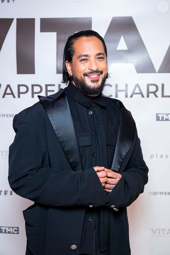 Slimane à la projection privée en avant-première du documentaire sur Vitaa (Charlotte Gonin) "Je m'appelle Charlotte" dans les locaux de TF1 à Boulogne Billancourt le 18 novembre 2024. 

© Pierre Perusseau / Bestimage