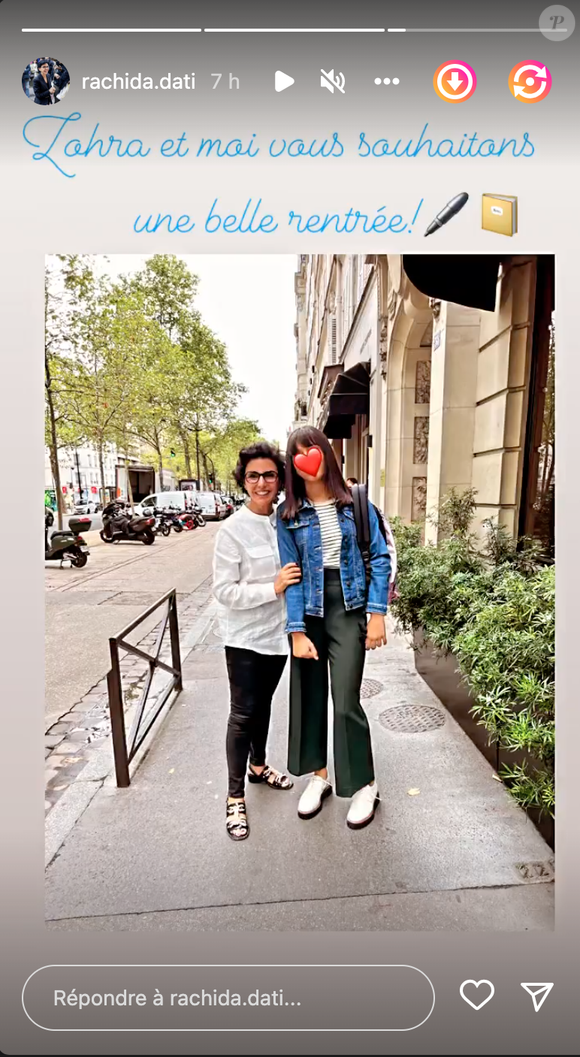 L'histoire de cette famille de magnats des casinos continuera donc à s'écrire sans Zohra, mais bien avec les deux enfants de feu Diane Barrière.

Rachida Dati avec sa fille Zohra sur Instagram.