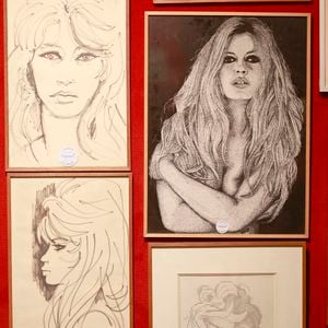Les effets personnels de Brigitte Bardot sont exposés au public à partir de ce mardi 15 septembre à Paris, avant leur vente aux enchères le 21 septembre 2026 à l’Hôtel Drouot à Paris.© Christophe Aubert/Bestimage