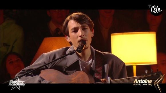 Antoine fait partie de la nouvelle promotion de la "Star Academy". Capture d'écran TF1