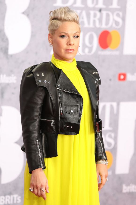 Pink au photocall de la cérémonie des Brit Awards à l'O2 Arena à Londres.
Bestimage
