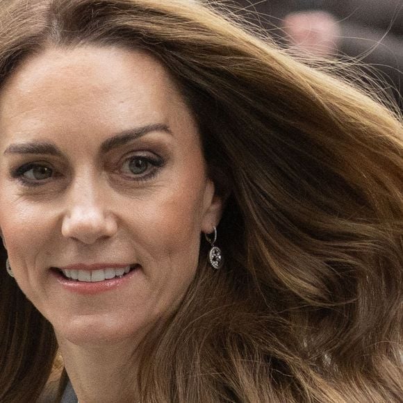 Catherine (Kate) Middleton, princesse de Galles, arrive à la Salesforce Tower pour assister au sommet Future Workforce à Londres. © Zuma Press / Bestimage