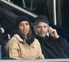 Sonia Rolland et son mari Guillaume Gabriel en tribunes lors du match de football Ligue 1 Uber Eats opposant le Paris Saint-Germain (PSG) à l'OGC Nice (1-0) au Parc des Princes à Paris, France, le 1er novembre 2025. © Lionel Urman/Bestimage
