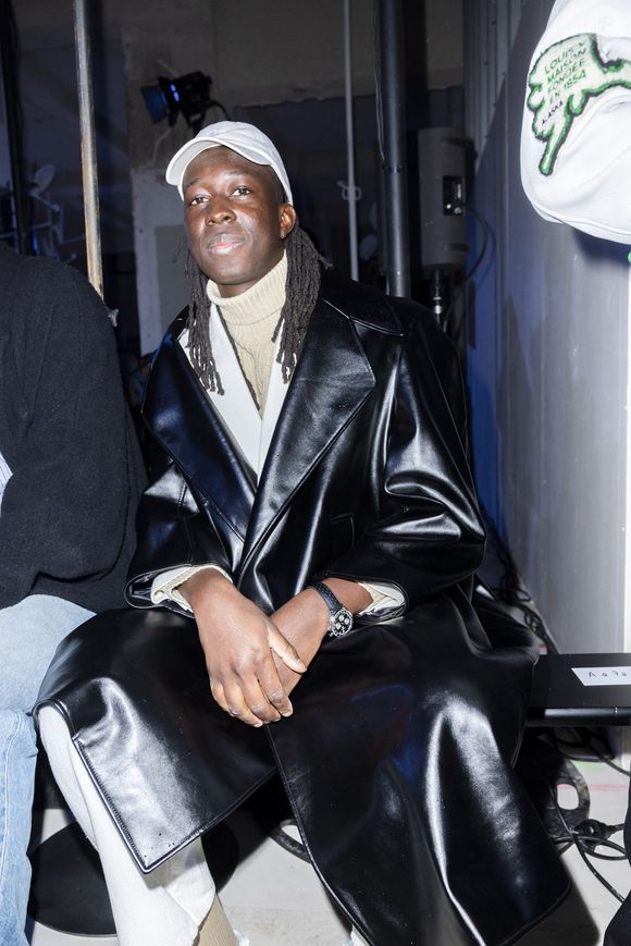Mory Sacko au front row du défilé BLUEMARBLE Collection Homme Prêt-à-Porter Automne/Hiver 2024 lors de la Fashion Week de Paris (PFW) rue de Rivoli à Paris, France, le 17 janvier 2024. © Olivier Borde/Bestimage