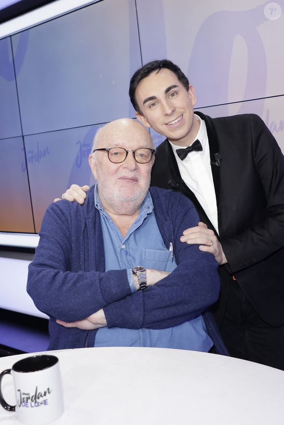 Exclusif - Jordan de Luxe et Bernard Mabille lors de l'enregistrement de l'émission "Chez Jordan de Luxe" diffusée sur C8 le 13 janvier 2025.
© Cédric Perrin / Bestimage