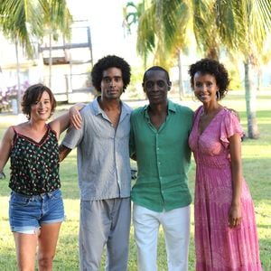 Exclusif - Julien Béramis, Béatrice de La Boulaye, Sonia Rolland et Claudy Siar - Jour 2 - Backstage - Enregistrement de l'émission "Tous en Martinique, coeur d'Outremer" au Club Med Les Boucaniers, qui sera diffusée le 11 novembre à 21h05 sur France 3. Le 29 mai 2021 © Veeren / Bestimage