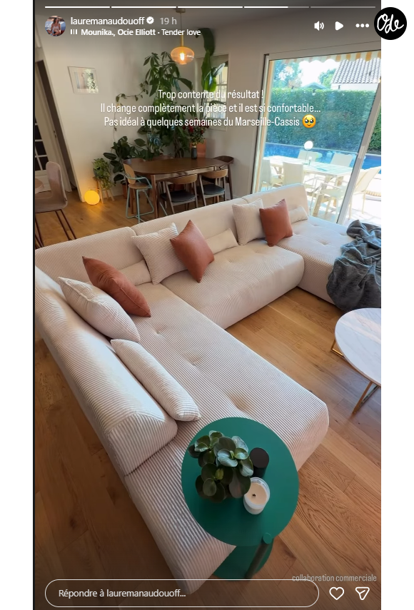 Laure Manaudou partage des images de son intérieur