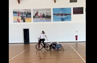 Stéphane Plaza chute à vélo dans une vidéo