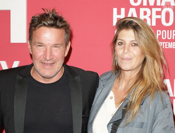 Benjamin Castaldi et Aurore Aleman au photocall du "concerto pour la paix" de Omar Harfouch au Théâtre des Champs-Elysées à Paris le 18 septembre 2024.© Coadic Guirec / Bestimage