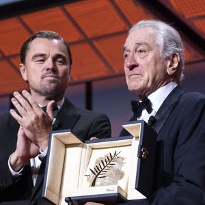 Leonardo DiCaprio et Robert De Niro (palme d'or d'honneur) - Les célébrités lors de la cérémonie d'ouverture du 78ème Festival International du Film de Cannes, le 13 mai 2025.

© Borde / Jacovides  / Moreau / Bestimage