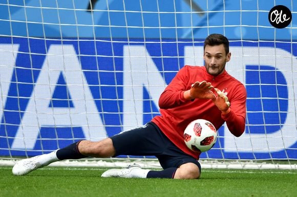 t Hugo Lloris lors d'une séance d'entraînement de l'équipe de France avant la demi-finale contre la Belgique au stade de Saint-Pétersbourg, Photo de Lionel Hahn/ABACAPRESS.COM
