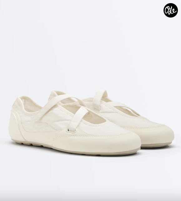Oysho - Ballerines plates style sport en nylon, disponible chez Asos