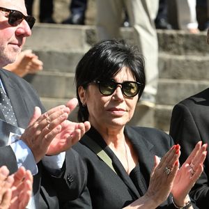 Liane Foly - Obsèques de la chanteuse et pianiste française Marie-Paule Belle, en l'église Saint-Roch à Paris le 3 aout 2026. © Agence / Bestimage