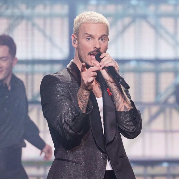 Exclusif - M. Pokora - Enregistrement de l'émission "Les 50 ans du Disco, les stars chantent pour le Sidaction" au Dôme de Paris, France, le 15 mars 2023, diffusée le 25 mars sur France 2. © Guirec-Moreau/Bestimage
