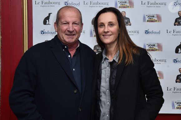 Exclusif - Rolland Courbis et sa femme Clara Paban - Générale de la pièce de théâtre "Un Jour J'irai à Détroit !" au théâtre du Gymnase Marie Bell à Paris, France, le 20 janvier 2020. © Giancarlo Gorassini/Bestimage