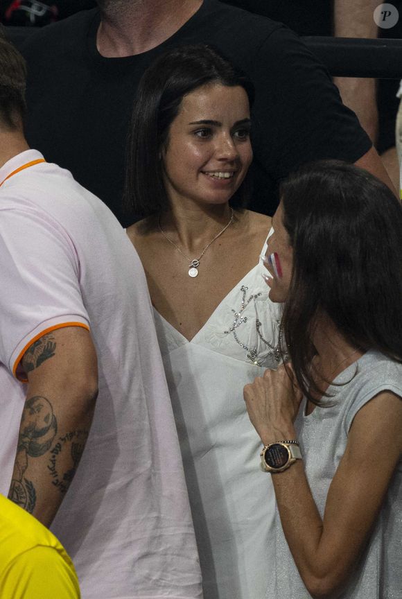 Lola Dumenil aux épreuves de natation lors des Jeux Olympiques de Paris 2024, le 2 aout 2024. 

Photo : Perusseau-Jacovides / Bestimage