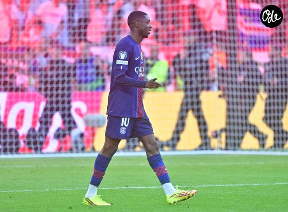 Ousmane Dembélé - Le PSG remporte la Ligue des Champions 2026, pour la seconde fois d'affilée face à Arsenal au stade Ferenc-Puskas à Budapest © Christian Liewig / Bestimage