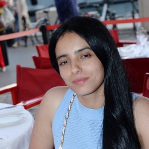 Exclusif - Hafsia Herzi - Réception au Senequier après le défilé Etam Croisière 2023 à Saint-Tropez le 11 mai 2023. © Rachid Bellak / Bestimage