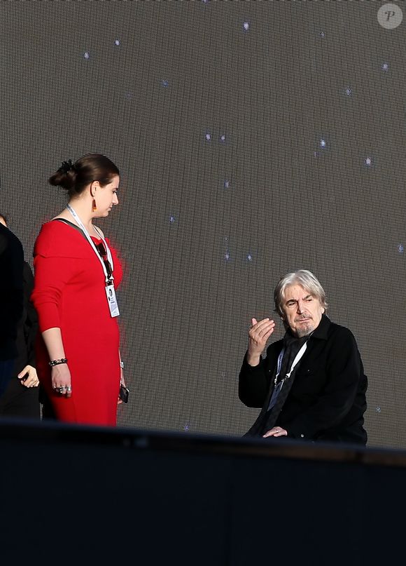 Serge Lama - Le président de la République française et sa femme la Première Dame assistent au concert en hommage à Charles Aznavour sur la place de la Répulique à Erevan, Arménie, le 11 octobre 2018. © Dominique Jacovides/Bestimage