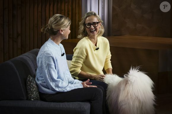Exclusif - Caroline Roux, sur plateau de la nouvelle émission "Animalement Vôtre" présentée par Bernard Montiel et diffusée le 30 novembre sur France 3, à Paris, France, le 14 octobre 2025. © Jack Tribeca/Bestimage