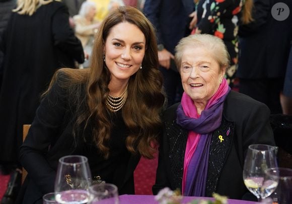 Le prince William, prince de Galles, et Catherine (Kate) Middleton, princesse de Galles, assistent à une cérémonie de commémoration des 80 ans de la libération du camp de concentration d'Auschwitz-Birkenau au Guildhall à Londres, le 26 janvier 2025.