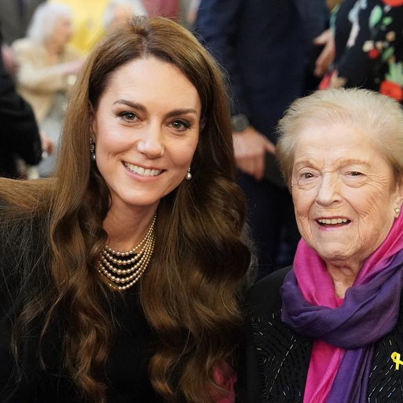 Le prince William, prince de Galles, et Catherine (Kate) Middleton, princesse de Galles, assistent à une cérémonie de commémoration des 80 ans de la libération du camp de concentration d'Auschwitz-Birkenau au Guildhall à Londres, le 26 janvier 2025.