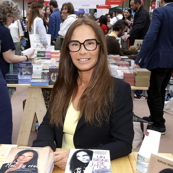 Nathalie Marquay Pernaut - Festival du Livre de Paris 2025 au Grand Palais à Paris le 12 avril 2025.
© Cédric Perrin / Bestimage
