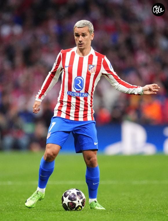 Antoine Griezmann, de l'Atlético de Madrid, lors du match aller de la demi-finale de la Ligue des champions de l'UEFA au Riyadh Air Metropolitano, à Madrid, mercredi 29 avril 2026.