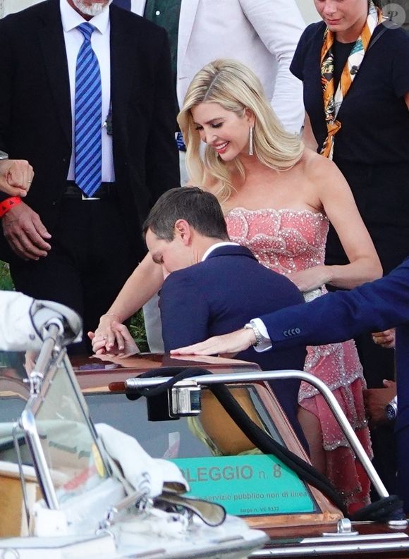 Ivanka Trump et Jared Kushner arrivent au mariage à San Giorgio, Venise, de Jeff Bezos et Lauren Sanchez. Le 27 juin 2025. @Backgrid UK/ Bestimage
