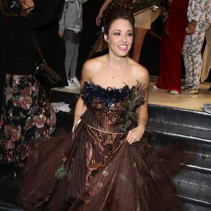 Natasha St-Pier backstage lors du défilé d'ouverture du 24e Salon du Chocolat a la Porte de Versailles à Paris, France, le 30 octobre 2018. Photo par Jerome Domine/ABACAPRESS.COM