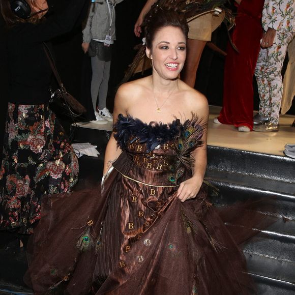 Natasha St-Pier backstage lors du défilé d'ouverture du 24e Salon du Chocolat a la Porte de Versailles à Paris, France, le 30 octobre 2018. Photo par Jerome Domine/ABACAPRESS.COM