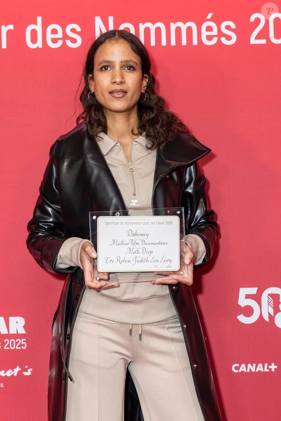 Mati Diop  - Photocall du dîner des nommés 2025 pour la cérémonie des Cesar au Fouquet's à Paris le 10 février 2025 © Olivier Borde /Bestimage