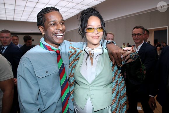 ASAP Rocky et Rihanna - Défilé de mode Dior Homme, Collection Printemps / Été 2026, Front Row, dans le cadre de la Fashion Week de Paris, France, le 27 Juin 2025. 
© Olivier Borde / Bertrand Rindoff / Bestimage