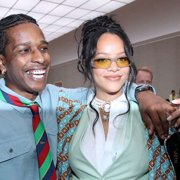 ASAP Rocky et Rihanna - Défilé de mode Dior Homme, Collection Printemps / Été 2026, Front Row, dans le cadre de la Fashion Week de Paris, France, le 27 Juin 2025. 
© Olivier Borde / Bertrand Rindoff / Bestimage