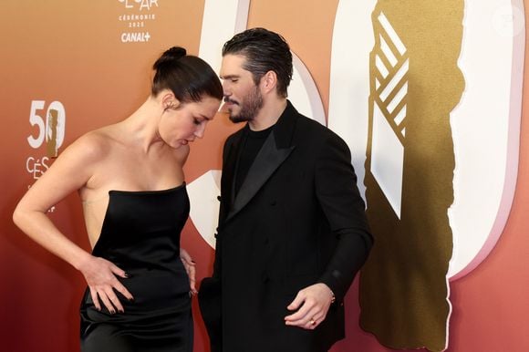François Civil et Adèle Exarchopoulos -  Photocall de la 50ème édition de la cérémonie des César à l'Olympia à Paris, France, le 28 février 2025 © Dominique Jacovides - Olivier Borde / Bestimage