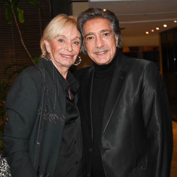 Exclusif - Frédéric François et son épouse Monique Vercauteren lors de l'hommage rendu à Jean Renard à la Sacem à Paris, le 5 octobre 2022.
© Coadic Guirec / Bestimage