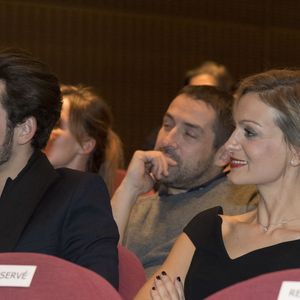 Gaston Ardisson et Audrey Crespo-Mara - Cérémonie du Prix Philippe Caloni décerné à Thierry Ardisson à la SCAM (Société civile des auteurs multimedia) à Paris le 17 janvier 2017. © Pierre Perusseau/Bestimage